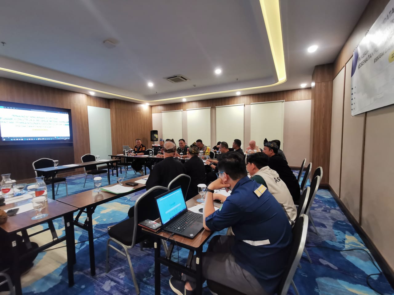 A team of construction consultants in a meeting